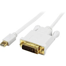 StarTech.com DisplayPort/DVI Video Cable 3 ft DisplayPort/DVI Video Cable Adapter for Video Device, Notebook, Monitor, Projector, MacBook, Ultrabook, Graphics Card - First End: 1 x 20-pin Mini DisplayPort Digital Audio/Video - Male - Second End: 1 x 25-pi