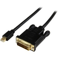 StarTech.com DisplayPort/DVI Video Cable 6 ft DisplayPort/DVI Video Cable Adapter for Video Device, Notebook, Monitor, Projector, MacBook, Ultrabook, Graphics Card, MacBook Air, Mac mini - First End: 1 x 20-pin Mini DisplayPort Digital Audio/Video - Male