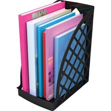 Deflecto Sustainable Office Magazine File Black - 1 Each