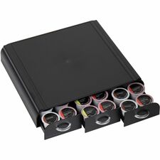 Mind Reader EMS Mind 3-drawer Coffee Pod Organizer 36 x Coffee Pod - 3 Drawer(s) - 13.50" Height x 13.25" Width x 3.25" Depth - Counter - Heat Resistant - 1 Each