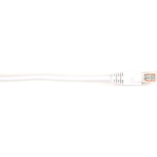 Black Box Connect Cat.6 UTP Patch Network Cable 2 ft Category 6 Network Cable for Network Device - First End: 1 x RJ-45 Network - Male - Second End: 1 x RJ-45 Network - Male - 1 Gbit/s - Patch Cable - Gold Plated Contact - CM - 26 AWG - White - 1 Each