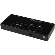 StarTech.com 2X2 HDMI Matrix Switch w/ Automatic and Priority Switching - 1080p 1920 x 1200 - Full HD - 2 x 2 - Display, Blu-ray Disc Player, Set-top Box, Gaming Console - 2 x HDMI Out - TAA Compliant