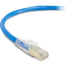 Black Box CAT6A 650-MHz Locking Snagless Patch Cable 3 ft Category 6a Network Cable for Patch Panel, Network Device - First End: 1 x RJ-45 Network - Male - Second End: 1 x RJ-45 Network - Male - 10 Gbit/s - Patch Cable - Shielding - Gold Plated Contact -