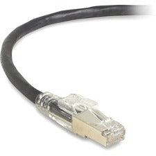 Black Box CAT6A 650-MHz Locking Snagless Patch Cable 15 ft Category 6a Network Cable for Patch Panel, Network Device - First End: 1 x RJ-45 Network - Male - Second End: 1 x RJ-45 Network - Male - 10 Gbit/s - Patch Cable - Shielding - Gold Plated Contact -