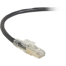 Black Box CAT6A 650-MHz Locking Snagless Patch Cable 7 ft Category 6a Network Cable for Network Device - First End: 1 x RJ-45 Network - Male - Second End: 1 x RJ-45 Network - Male - Patch Cable - Shielding - CMR - White - 1 Each