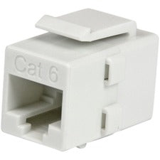 StarTech.com White Cat 6 RJ45 Keystone Jack Network Coupler - F/F 1 x RJ-45 Network Female - 1 x RJ-45 Network Female - White - 1 Each