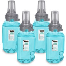 Gojo&reg; ADX-7 Dispenser Refill Botanical Foam Soap Botanical Scent - 23.67 fl oz - Pump Bottle Dispenser - Skin, Hand - Moisturizing - Emerald Green - Rich Lather, Bio-based - 4 / Carton