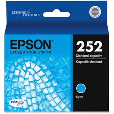 Epson DURABrite Ultra T252220 Original Standard Yield Inkjet Ink Cartridge - Cyan - 1 Each 300 Pages