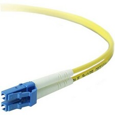 Belkin Fiber Optic Duplex Patch Cable 82.02 ft Fiber Optic Network Cable - First End: 2 x LC - Male - Second End: 2 x LC - Male - Patch Cable - 9/125 &micro;m - Yellow - 1 Each