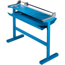 Dahle 556S Large-Format Rolling Trimmer 14 Sheet Cutting Capacity - 37" Cutting Length - 14" Height x 45" Width - Self-sharpening, Automatic Paper Clamp, Sturdy, Accurate Cutting/Trimming - Metal, Metal, Plastic, Steel - Blue - 1 / Carton