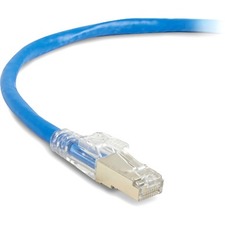 Black Box GigaBase 3 Cat.5e (F/UTP) Patch Network Cable 20 ft Category 5e Network Cable for Patch Panel, Wallplate, Network Device - First End: 1 x RJ-45 Network - Male - Second End: 1 x RJ-45 Network - Male - 1 Gbit/s - Patch Cable - Shielding - Gold Pla