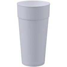 Genuine Joe 24 oz Foam Cups 24 fl oz - White - Styrofoam - Hot Drink, Cold Drink - 300 / Carton
