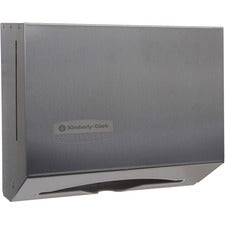 Scott Scottfold Folded Towel Dispenser 9" Height x 10.8" Width x 4.8" Depth - Stainless Steel - Compact, Lockable, Durable - 1 / Carton