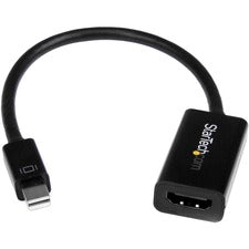StarTech.com Mini-DisplayPort to HDMI Active Adapter 1 x 20-pin Mini DisplayPort 1.2 Digital Audio/Video - Male - 1 x 19-pin HDMI 1.4 Digital Audio/Video - Female - Nickel Connector - White - 1 Each