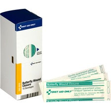 First Aid Only Butterfly Wound Closure Bandages White - 10 / Box