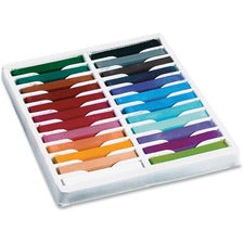Creativity Street 24-color Square Artist Pastels Set 2.5" Length x 0.4" Diameter - Assorted - 24 / Set