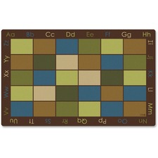 Carpets for Kids&reg; Premium Nature's Colors Seating Rug 90" Length x 12 ft Width - Rectangle - Nylon