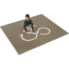 Carpets for Kids&reg; Solid Color Mt. St. Helens 6'x9' Rug Kids - 72" Length x 108" Width - Rectangle - Mocha