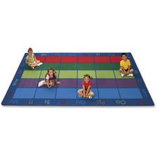Carpets for Kids&reg; Premium Colorful Places Seating Rug 12 ft Length x 7.60" Width - Rectangle - Colorful Places