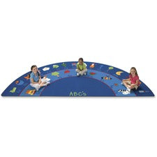 Carpets for Kids&reg; Premium Fun With Phonics Semi-Circle Rug 11.67 ft Length x 70" Width - Half Circle - Fun With Phonics
