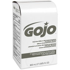 Gojo&reg; Ultra Mild Antimicrobial Lotion Soap Refill Coconut Scent - 27.05 fl oz - Kill Germs - Hand - White - Bio-based, Leak Proof - 1 Each