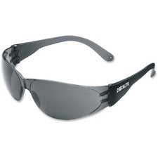 Crews Checklite Gray Lens Safety Glasses Ultraviolet Protection - Gray Lens - Comfortable, Scratch Resistant, Lightweight, Adjustable Temple - 1 Each