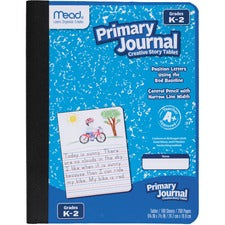 Mead K-2 Classroom Primary Journal 100 Sheets - 7 1/2" x 9 4/5" Sheet Size - Assorted Cover - 1 Each