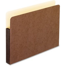 Pendaflex WaterShed Straight Tab Cut Letter Recycled File Pocket 8 1/2" x 11" - 1050 Sheets Capacity - 5 1/4" Expansion - Redrope - Durable, Reinforced Gusset, Tear Resistant, Spill Resistant, Water Resistant, Moisture Resistant, Acid-free - 30% Fiber Rec