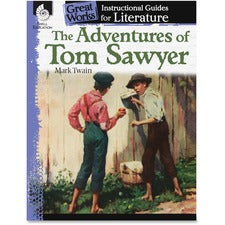 Shell Education Adventures Tom Sawyer Instruction Guide Printed Book by Mark Twain 72 Pages - Shell Educational Publishing Publication - Book - Grade 4-8