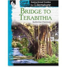 Shell Education Bridge To Terabithia Great Works Instructional Guides Printed Book by Katherine Paterson 72 Pages - Shell Educational Publishing Publication - Book - Grade 4-8