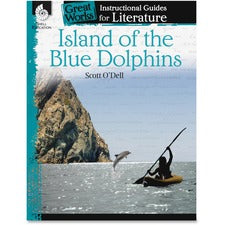 Shell Education Island of the Blue Dolphins Literature Guide Printed Book by Scott O'Dell 72 Pages - Shell Educational Publishing Publication - Book - Grade 4-8