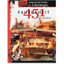 Shell Education Fahrenheit 451 Great Works Guide Printed Book by Ray Bradbury 72 Pages - Shell Educational Publishing Publication - Book - Grade 9-12