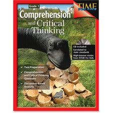 Shell Education Grade 1 Comprehension/Critical Thinking Book Printed/Electronic Book 112 Pages - Shell Educational Publishing Publication - Book, CD-ROM - Grade 1 - English