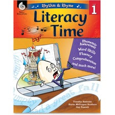 Shell Education Literacy Time Rhythm/Rhyme Level 1 Resource Book Printed Book by Timothy Rasinski, Karen McGuigan Brothers, Gay Fawcett 144 Pages - Shell Educational Publishing Publication - Book - Grade 1