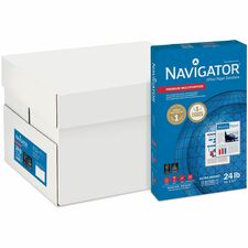 Navigator Platinum Superior Productivity Multipurpose Paper - Silky Touch - Bright White 97 Brightness - 96% Opacity - Tabloid - 11" x 17" - 24 lb Basis Weight - Smooth - Jam-free - Bright White - 500 Sheets per Ream - 5 / Carton