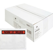 Sparco Pre-labeled Packing Slip Envelope Packing List - 7" Width x 5 1/2" Length - 70 g/m&#178; - Self-adhesive Seal - White - Paper, Low Density Polyethylene (LDPE) - 1000 / Box
