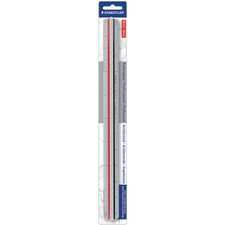 Staedtler Mars Professional Architectural Triangular Scale 12" Length - Aluminum - Silver - 1 Each