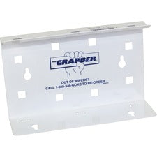 Wypall The Grabber Dispenser for WypAll Wipes 5.9" Height x 9.4" Width x 2.8" Depth - White - 12 / Carton
