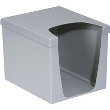 KIMTECH Quarterfold Wiper Dispenser for WypAll and Kimtech Wipes 9" Height x 7.5" Width x 7.5" Depth - Gray - 6 / Carton