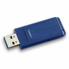 Microban 128GB USB Flash Drive - Blue 128 GB - USB 2.0 Type A - Blue - 5 Year Warranty - 1 Each - TAA Compliant