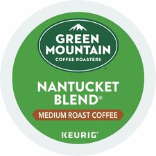 Green Mountain Coffee Roasters&reg; K-Cup Nantucket Blend Coffee Compatible with Keurig Brewer - Regular - Medium - K-Cup - 24/Box - 4 / Carton