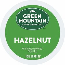 Green Mountain Coffee Roasters&reg; K-Cup Hazelnut Coffee Compatible with Keurig Brewer - Regular - Light - K-Cup - 24/Box - 4 / Carton