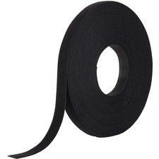 VELCRO&reg; ONE-WRAP Tie Bulk Roll Tie - Black - 75 ft Length - 1 / Pack