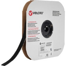VELCRO&reg; 190911 Industrial Industrial - Loop 1000 25 yd Length x 0.75" Width - Black - For Indoor, Outdoor - 1 Roll