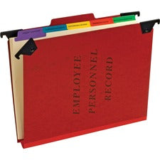 Pendaflex 1/3 Tab Cut Letter Recycled Hanging Folder 8 1/2" x 11" - 2" Expansion - 1" Fastener Capacity - Top Tab Location - 20 pt. - Red - Moisture Resistant, Reinforced Gusset, Durable, Reinforced Tab, Rip Proof, Tyvek Gusset - 65% Recycled - 1 Each