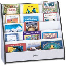 Jonti-Craft Rainbow Accents Laminate 5-shelf Pick-a-Book Stand 5 Compartment(s) - Compartment Size : 1" - 27.50" Height x 30" Width x 13.50" Depth - Rounded Corner, Laminated, Durable - Black - 1 Each