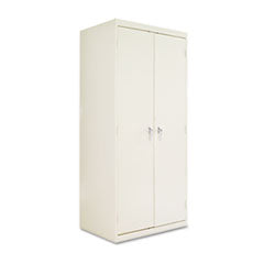 Assembled 78" High Heavy-Duty Welded Storage Cabinet, Four Adjustable Shelves, 36w x 24d, Putty