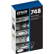 Epson DURABrite Pro 748 Original Standard Yield Inkjet Ink Cartridge - Black - 1 Each 2500 Pages