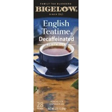 Bigelow Decaf English Teatime Black Tea Bag Black Tea - 28 Teabag - 28 / Box