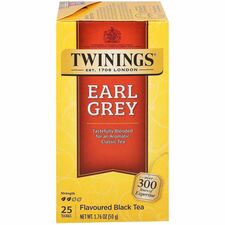 Twinings of London Earl Grey Black Tea Bag Black Tea - 25 Cup - 25 / Box